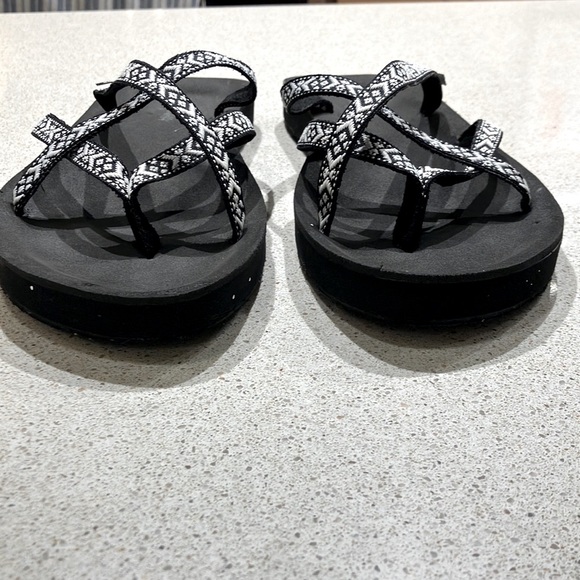 Minnetonka Black&White Thong Sandals Women’s size 10 - Picture 6 of 10